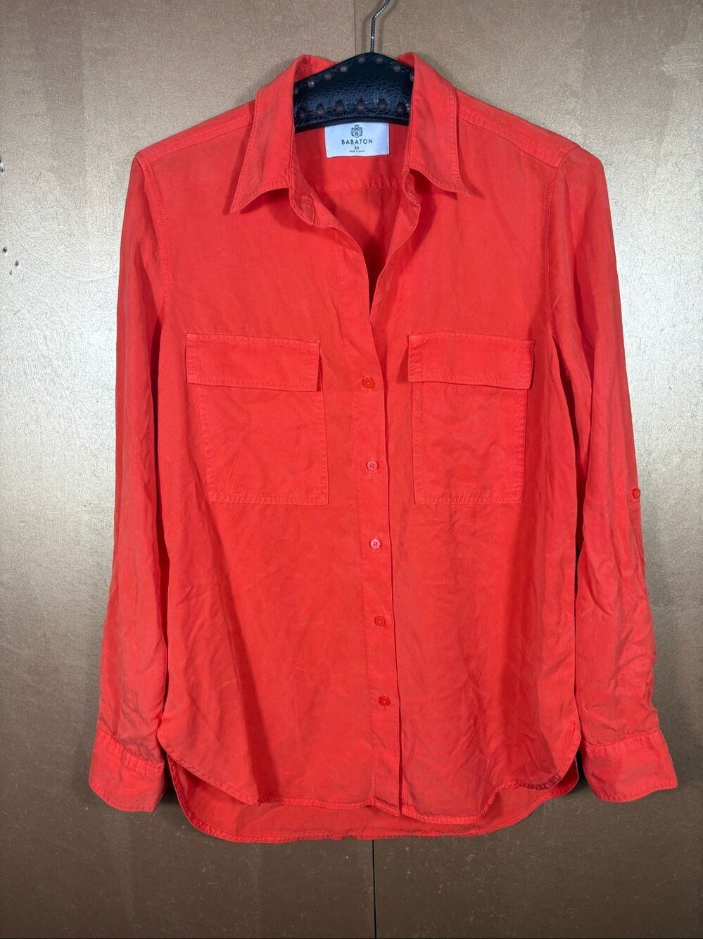 Babaton button down blouse size XS